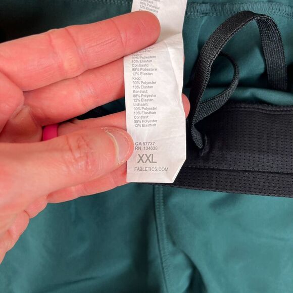 Fabletics The Fundamental II Short Men's XXL 7" Inseam Green Unlined Running - Picture 5 of 11